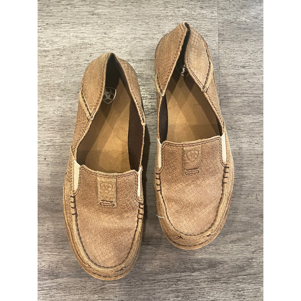 Ariat Women's Brown‎ Leather Slip On LoaferSize 7.5B